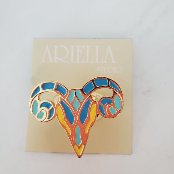 Ariella  Collection Gold Tone Ram NWT - Picture 4 of 5